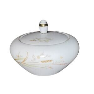 Golden Harvest Sugar Bowl with Lid Fine China of Japan Coffee Tea Party Lunch